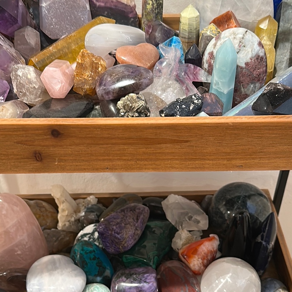 Multi-Colored Gemstone Display Box